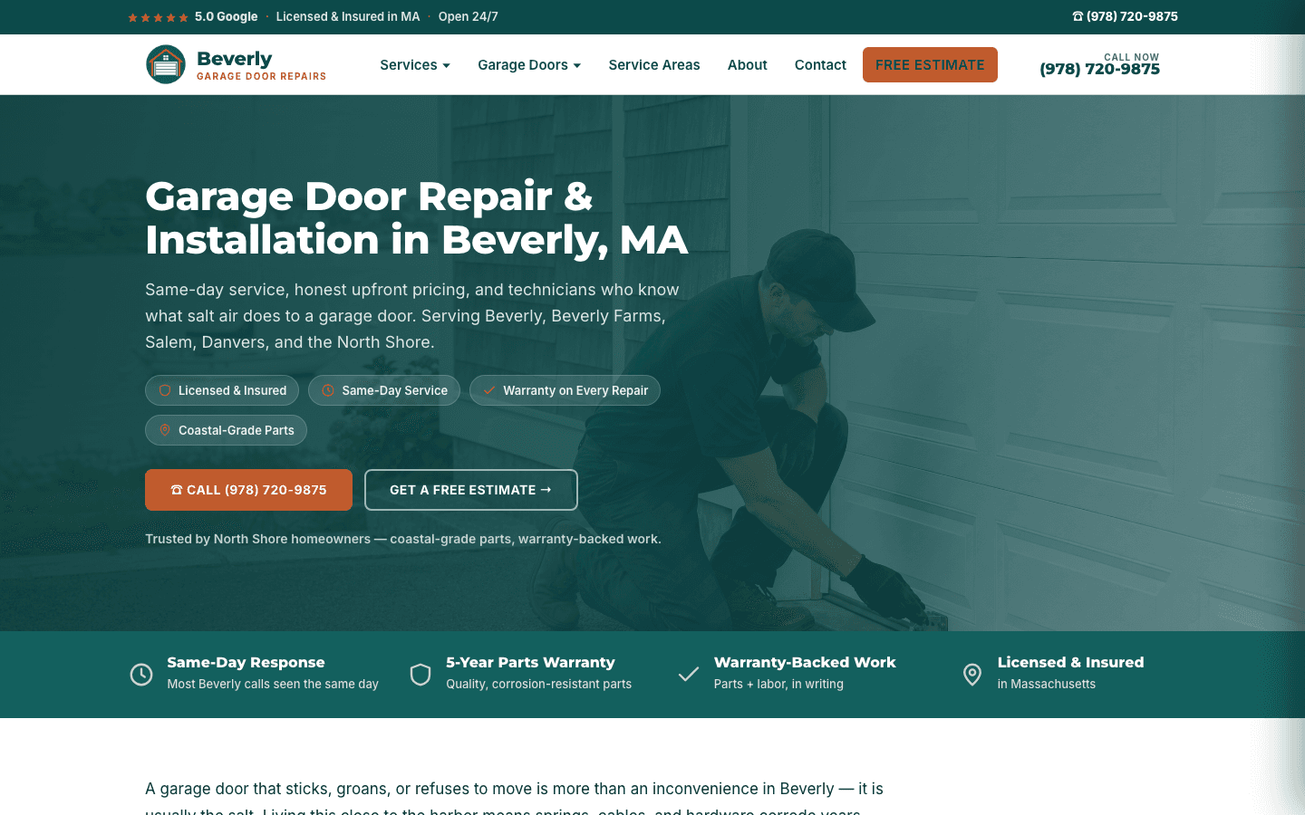 Beverly Garage Door Repair homepage